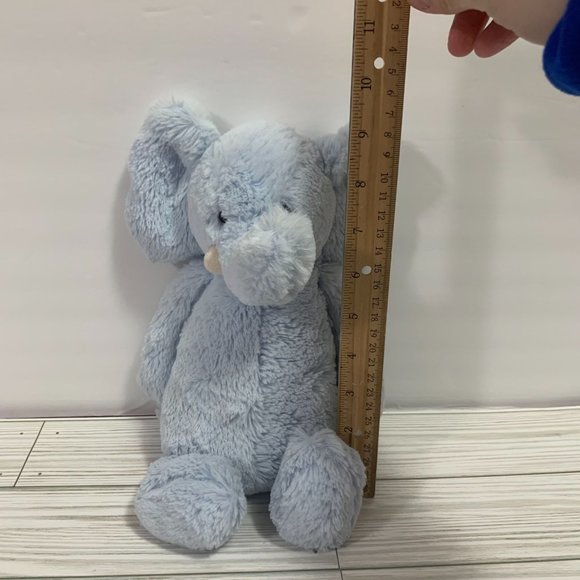 Jellycat Blue Elephant Rattle Plush Stuffed Animal - Picture 5 of 6